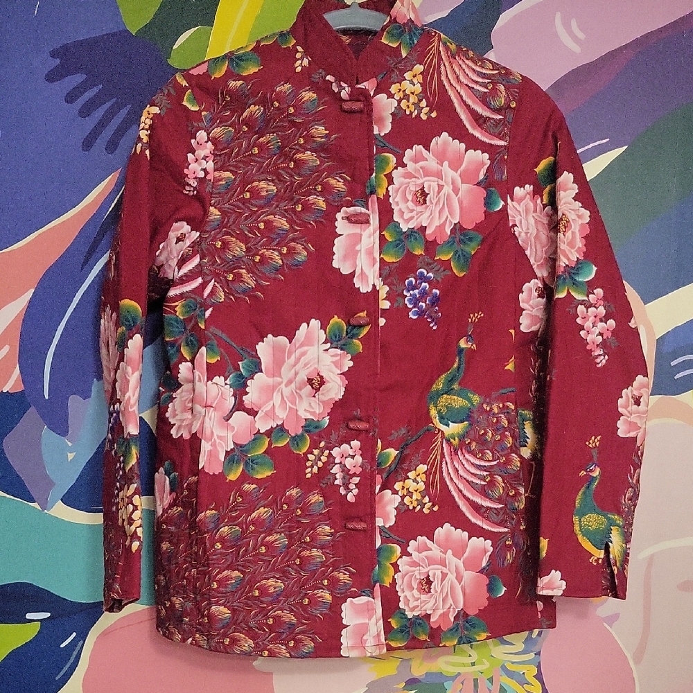 Peacock Floral Women's Blazer